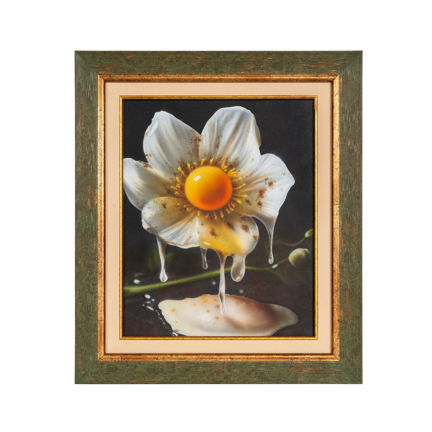Картина с аерограф “Цвете яйце”/ “Egg flower”