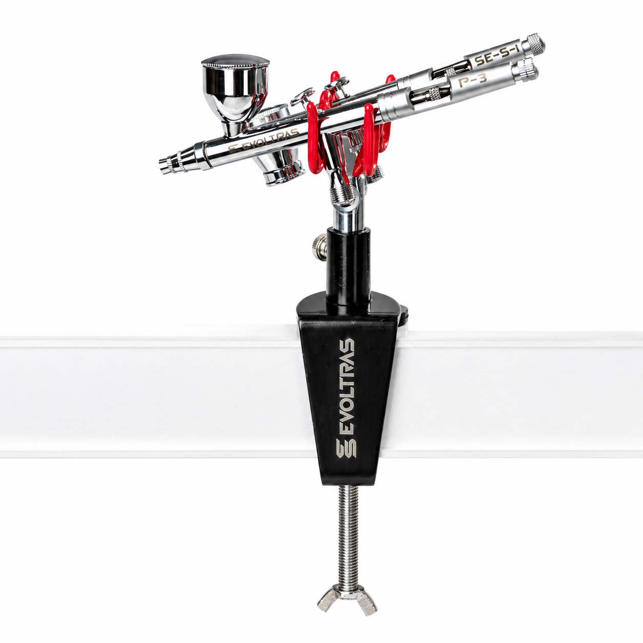 Table stand for 2 airbrushes